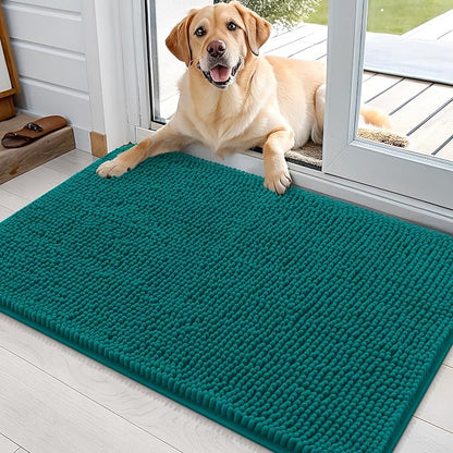 OLANLY Dog Door Mat for Muddy Paws 36x24, Super Absorbent Chenille Mud Mat | by OLANLY