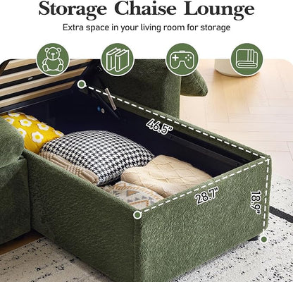 VINGLI Convertible Sofa Bed Couches - Image 4