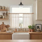 MYSKY HOME Short Linen Curtains 36 Inch Length by MYSKYHOME