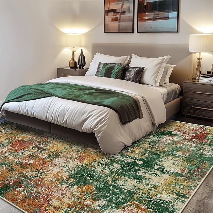RELEANY Washable 8'x10' Abstract Area Rug - Image 2