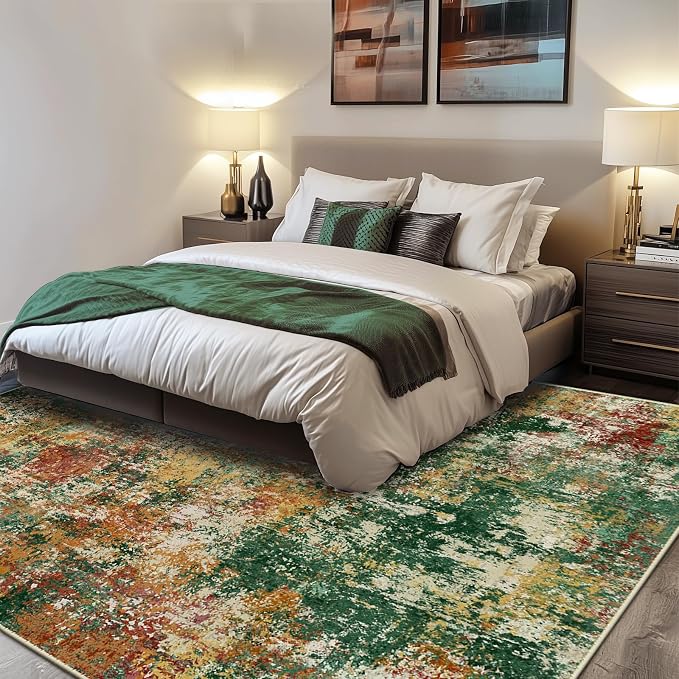 RELEANY Washable 10'x14' Abstract Area Rug - Image 2