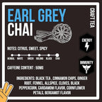 Revival Tea Company Earl Grey Chai Tea - Black Tea Blend with Fresh Spiced Chai and Bergamot Flavor - 24 Tea Bags