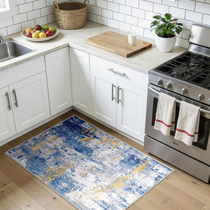 RELEANY Washable 3'x4' Abstract Area Rug - Image 3