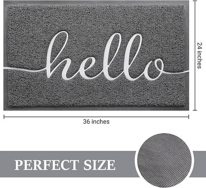 Door Mat Welcome Mat Floor Mat for Entryway, High Traffic Areas | Low Profile - Image 3