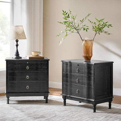 HULALA HOME Solid Wood End Table Set of 2 - Image 9