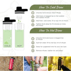 The Tea Spot Steepware Tea Tumbler, Tea Thermos, 22oz, Violet- Travel Bottle with Tea Infuser for Loose Leaf Tea or Iced Coffee - Sleek Double-Walled Insulated Bottle