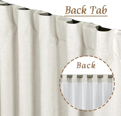 Short Linen Blackout Curtains 30 Inches - Image 6