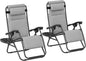 Outsunny Zero Gravity Chairs Set of 2, Reclining Folding Zero Gravity Lounge by Outsunny