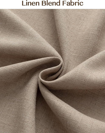 Pinch Pleated Linen Curtains 84 Inch Length 2 Panels, Light Filtering Linen - Image 7