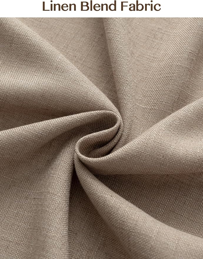 Liz Pinch Pleated Linen Curtains Light Filtering Curtains - Image 7