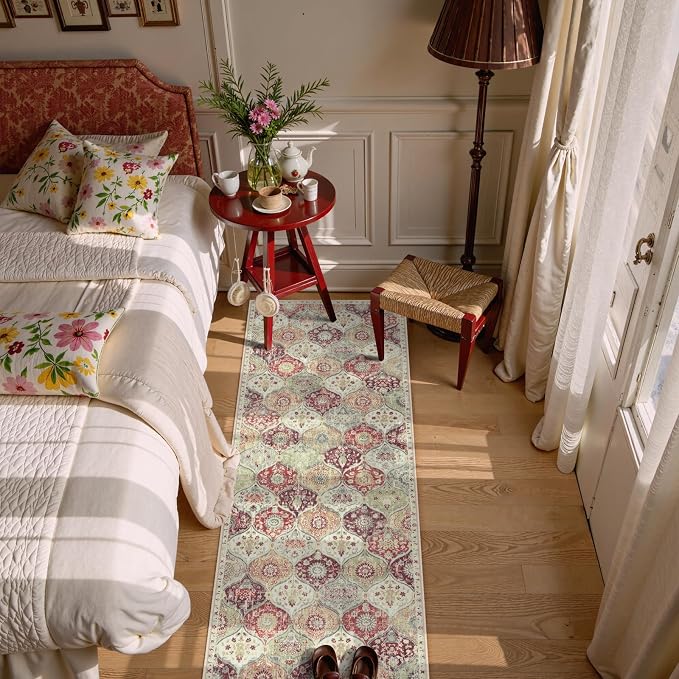 Lahome Moroccan Hallway Rug, 2x5 Soft Washable Kitchen Runner Rug Non Slip | - Image 4