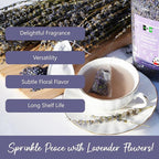 NPG Freeze Dried Lavender Flowers 4 Oz, Culinary Grade Lavender Buds for Tea, Baking, DIY Soap, Candle Making, Potpourri, Natural Fragrance Sachets, All-Natural, Non-GMO, Gluten-Free