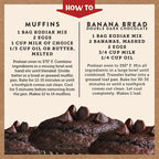 Kodiak Cakes Power Bake Muffin Mix, Double Dark Chocolate, 14 Ounce (Pack of 6)