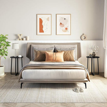 HOOBRO Side Table, Round End Accent Table - Image 5