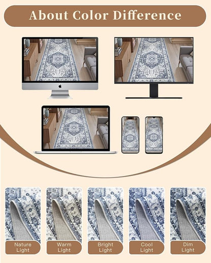 Madane Washable Runner Rugs 2x12 Long - Image 10