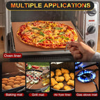 Large Oven Liners for Bottom of Oven, 17"x75" Heavy Duty Non-Stick Oven Liner Mat, Reusable Heat Resistant Grill & Baking Mat, BPA/PFOA Free Roaster Liners, Fits Electric, Gas, Toaster Ovens (Black)