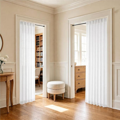 Pitalk White Curtains 78 Inches Long - Image 2