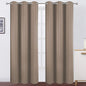 Cappuccino Thermal Blackout Curtains/42 x 84 Inch/Set of 2 Panels Room by Lemomo