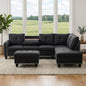 97.5" L Shaped Couch Set Linen, Modular Sectional Couches by Topcomfy