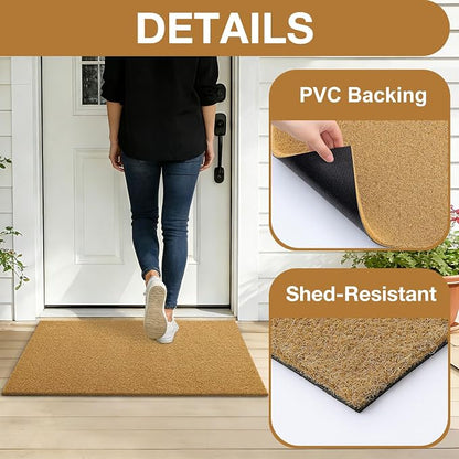 OLANLY Front Door Mat, Low Profile Doormat, Stain and Fade Resistant, - Image 4