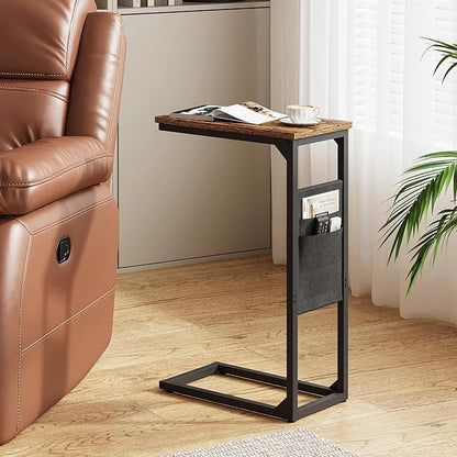 TUTOTAK C Shaped End Table, Side Table - Image 7