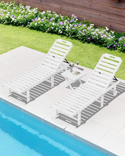 SERWALL Folding Outdoor Side Table Set of 2, Portable Adirondack Side Table - Image 12