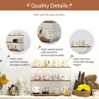 Coffee Mug Holder Wooden Cup Station Organizer 3 Tier Cup Holder for Coffee Bar Mug Display Rack for Countertop Mug Holder Shelf for Home Kitchen Trapezium-Nutbrown