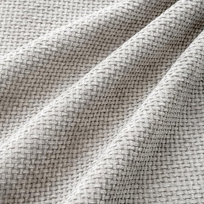 MIULEE Soft Decorative Chenille Pillow Covers Light Gray 20x20 Pack of 4 | - Image 3