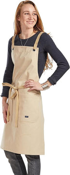 Caldo Crossback Kitchen Apron for Cooking (Bone)