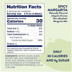Jordan's Skinny Syrups Sugar Free Syrup, Naturally Sweetened Spicy Margarita Mix Syrup, 32 oz, Low Calorie Flavoring, Protein Shake, Cocktail & More, Gluten Free, Keto Friendly