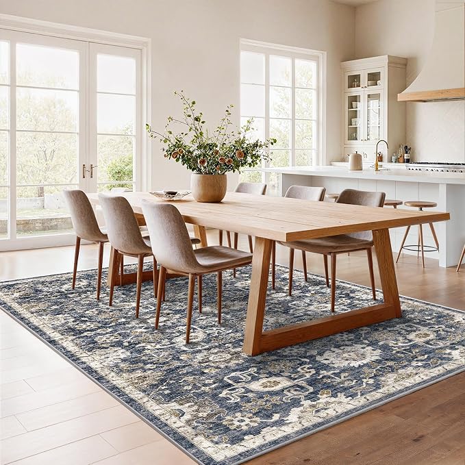 AMADA HOMEFURNISHING 5x7 Area Rugs, Washable Living Room Rug Low-Profile - Image 3