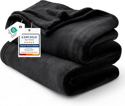 Bedsure GentleSoft Fleece Halloween Blankets Queen Size Black by Unknown
