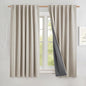 NICETOWN Natural Linen Blackout Curtain Panels 52 x 68 Inch, Thermal Liner by NICETOWN