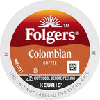 Folgers Colombian Medium Roast Coffee, 72 Keurig K-Cup Pods (Pack of 2)