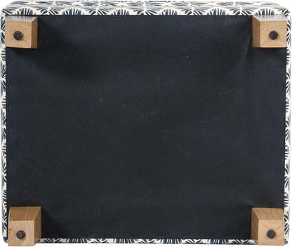 HomePop Home Decor |Upholstered Modern Rectangular Storage Ottoman | Hinged Lid - Image 9
