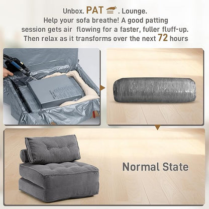 Folding Sofa Bed Convertible Sleeper Chair 33" - Image 4