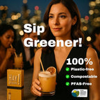 HAY! Stir, Natural coffee stir sticks, fully compostable made from wheat stems, our stir sticks are ideal for hot and cold beverages, 7.75'' pack of 500.