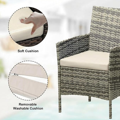 GarveeLife 3 Piece Patio Furniture Set, Rattan Outdoor Furniture - Image 3