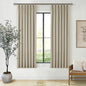 Burlywood Birch 63 Inch Blackout Pleated Linen Curtains by Twodrapes
