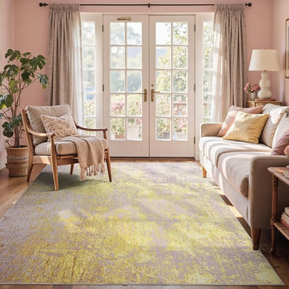 5x7 Ft Area Rugs for Living Room, Soft Non-Slip Washable Rugs Modern Abstract - Image 2