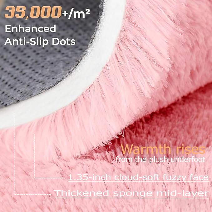 5x7 Area Rug for Living Room: Fluffy Shag Soft Washable Rugs Fuzzy Plush Indoor - Image 3