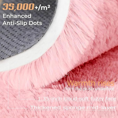 5x7 Area Rug for Living Room: Fluffy Shag Soft Washable Rugs Fuzzy Plush Indoor - Image 3