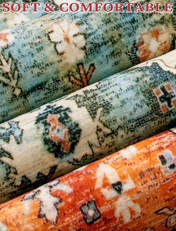 SERISSA 3x10 Washable Non Slip Boho Runner Rug - Image 7