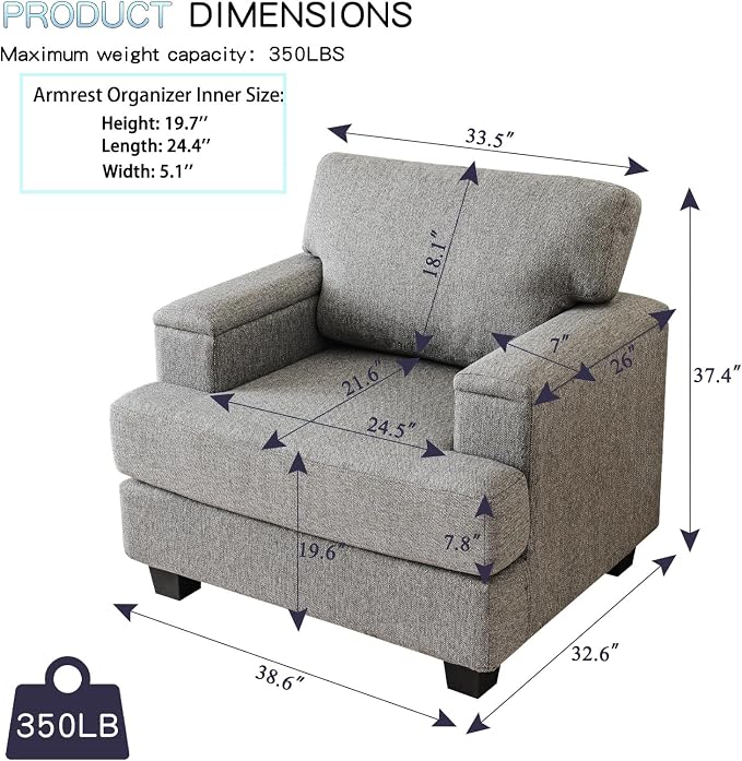 Rexulqo Oversized Accent Chair - Image 2