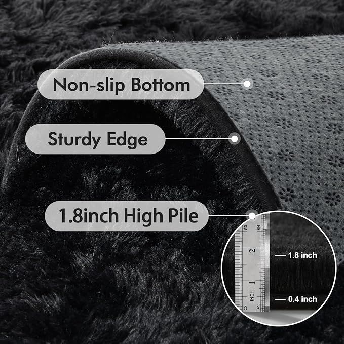 7x10 Ft Extra Large Shag Rugs for Living Room, Ultra Soft Fluffy Furry Area - Image 5