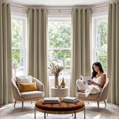 NICETOWN 100% Blackout Curtain Panels 84 inch Long - Image 3