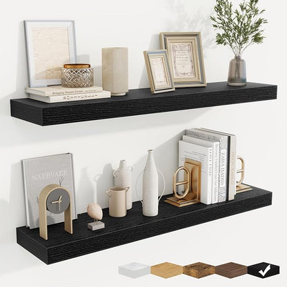 fuqing Floating Shelves for Wall, Wall Mounted Wood Floating Shelf by Fuqing