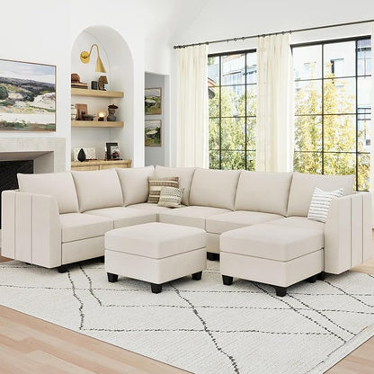 Belffin Modular Sectional Sofa U Shaped Couch by Belffin