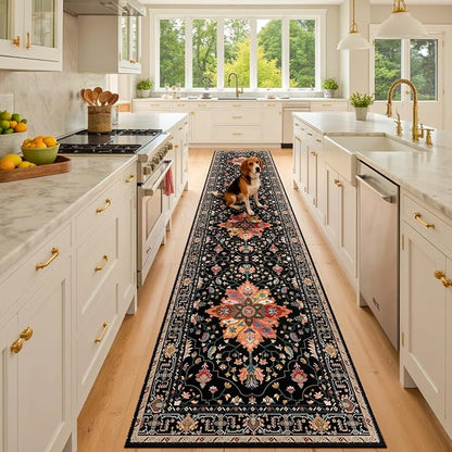 RELEANY Washable Area Rug, Runner 2'6"x10', Water Repellent, Pet Friendly - Image 3