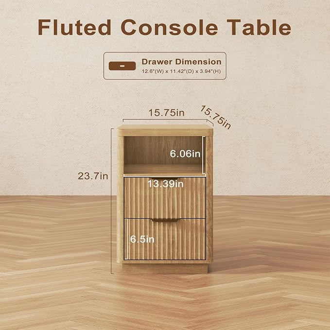 4-Piece Fluted Living Room Set Includes 31.5" Fluted Lift Top Coffee Table - Image 5